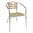 Silla de aluminio y fresno Bolero (4 uds.) U421