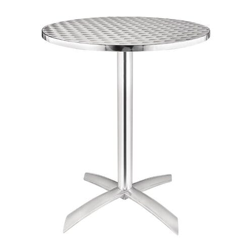Mesa redonda plegable acero inox. 60cm Bolero U423