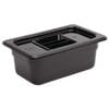 Cubeta policarbonato Vogue GN 1/4 negro 100mm U467