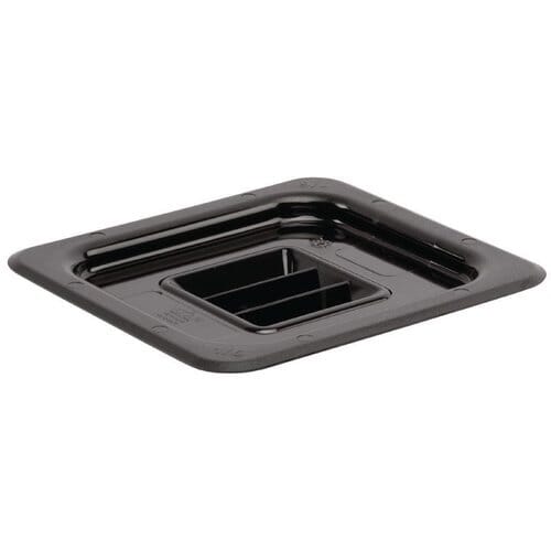 Tapa Gastronorm policarbonato Vogue negro GN1/6 U478