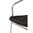 Silla de aluminio y polietileno negro Bolero(4 uds.) U507
