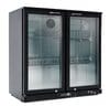 Botellero de 2 puertas abatibles negro ECO 218L BBD230 Gastro Hero