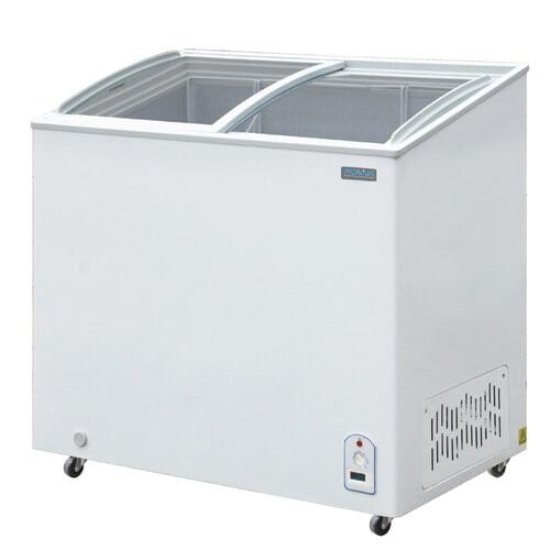 Arcón congelador con puertas de vidrio Polar 200Ltr GM498