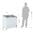 Arcón congelador con puertas de vidrio Polar 200Ltr GM498