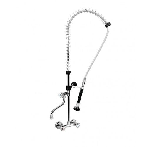 Grifo de ducha 2 aguas 2 orificios mural con grifo auxiliar 021012 Clima Hosteleria