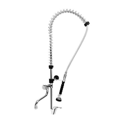 Grifo de ducha 2 aguas 1 orificio sobremesa con grifo auxiliar y monomando 021024 Clima Hosteleria