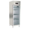 Frigorífico de acero inoxidable 1 puerta cristal TOPLINE 700L GN2/1 10283 Vaiotec