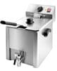 Freidora eléctrica profesional con grifo 1x 10 litros 10279 Vaiotec