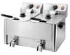 Freidora eléctrica profesional con grifo 2x 10 litros 10280 Vaiotec