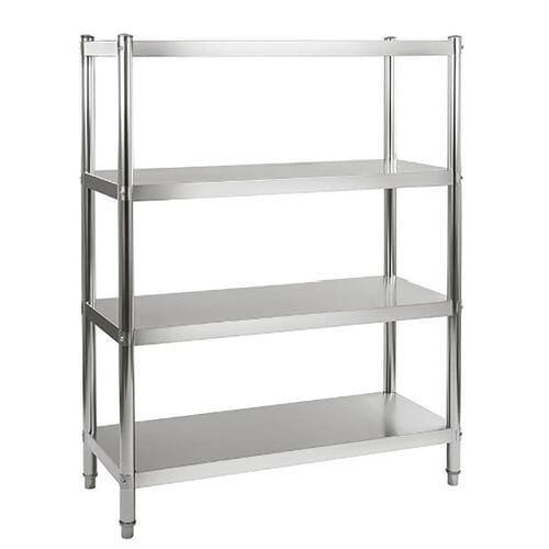 Estantería de acero inoxidable 4 niveles 180x180x50cm 10268 Vaiotec