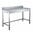 Mesa de trabajo con peto acero inoxidable EASYLINE 1000 x 700mm 10146 Vaiotec