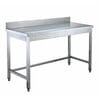 Mesa de trabajo con peto acero inoxidable EASYLINE 2000 x 700mm 10152 Vaiotec