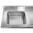 Fregadero industrial pila izquierda con estante 1000 x 600 mm 10059 Vaiotec