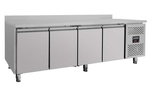 Mesa refrigerada con peto 4 puertas GN1/1 EASYLINE 553L 10010 Vaiotec