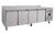 Mesa refrigerada con peto 4 puertas GN1/1 EASYLINE 553L 10010 Vaiotec