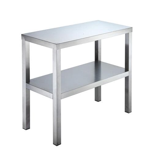 Estantería de sobremesa acero inoxidable 2 niveles 70x200x35cm 10196 Vaiotec