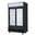 Frigorífico expositor negro 2 puertas correderas panel iluminado 950L Polar GM814