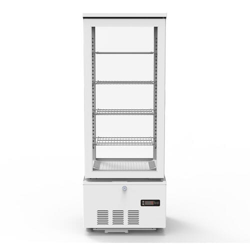 Vitrina refrigerada con 4 estantes 92 litros blanca TOPLINE 10587 Vaiotec