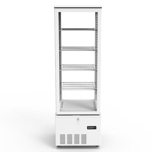 Vitrina refrigerada con 4 estantes 237 litros blanca TOPLINE 10589 Vaiotec