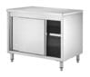 Armario de trabajo con 2 puertas, 1400 x 600 mm, acero inoxidable, EASYLINE 10155 Vaiotec