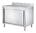 Armario de trabajo con 2 puertas y peto, 1600 x 600 mm, acero inoxidable, EASYLINE 10164 Vaiotec