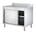 Armario de trabajo con 2 puertas y peto, 1600 x 600 mm, acero inoxidable, EASYLINE 10164 Vaiotec
