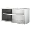 Armario de pared abierto, 600 x 400 mm, acero inoxidable, EASYLINE 10251 Vaiotec