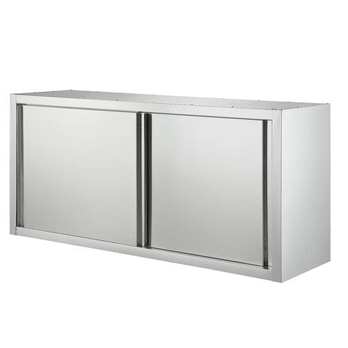 Armario de pared con puertas correderas, 1200 x 400 mm, acero inoxidable, EASYLINE 10260 Vaiotec