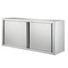 Armario de pared con puertas correderas, 1800 x 400 mm, acero inoxidable, EASYLINE 10263 Vaiotec
