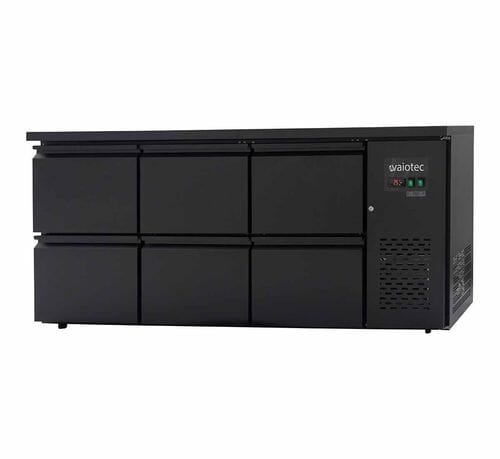 Botellero refrigerado negro con 6 cajones EASYLINE 425L 10043 Vaiotec