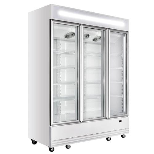 Frigorífico expositor de 3 puertas blanco panel iluminado 1610L EASYLINE 11419 Vaiotec