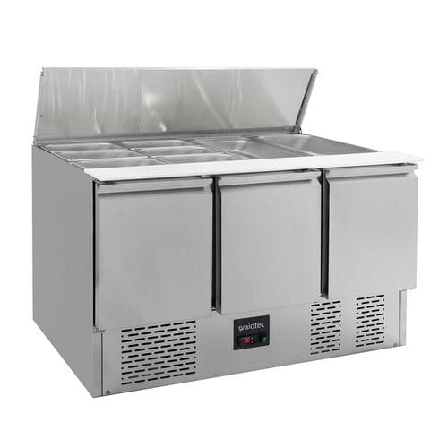 Mesa refrigerada para preparación de ensalada 3 puertas 368L EASYLINE 10019 Vaiotec