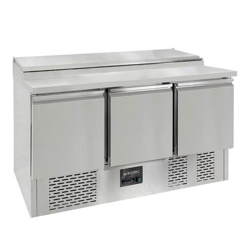 Mesa refrigerada para preparación de pizza y ensalada 3 puertas 392L EASYLINE 10583 Vaiotec