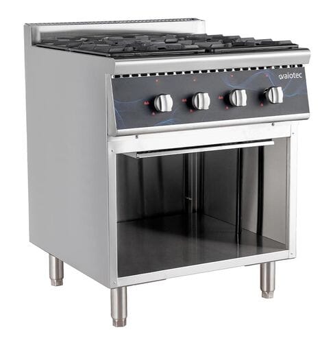 Cocina de gas 4 fuegos con base abierta 700 mm 28,8 kW EASYLINE 11475 Vaiotec