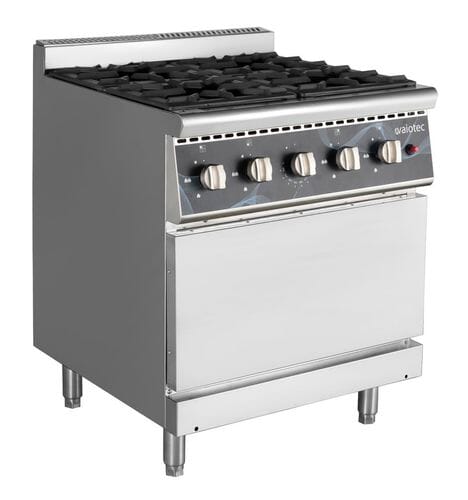 Cocina de gas 4 fuegos con horno 700 mm 28,8 kW EASYLINE 11505 Vaiotec