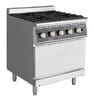 Cocina de gas 4 fuegos con horno 700 mm 28,8 kW EASYLINE 11505 Vaiotec