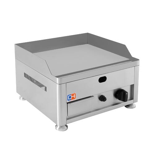 Plancha a gas de acero rectificado 496x398x330mm GGN-500 Clima Hostelería