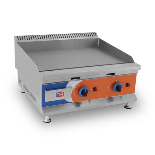 Plancha a gas de acero rectificado 655x570x370mm GG-600 Clima Hostelería