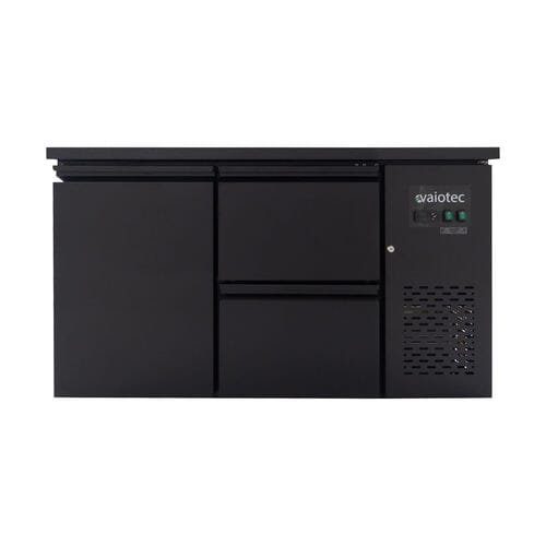 Botellero refrigerado trasbarra negro 1 puertas 2 cajones EASYLINE 280L 11761 Vaiotec