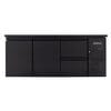 Botellero refrigerado trasbarra negro 2 puertas 2 cajones EASYLINE 425L 11762 Vaiotec