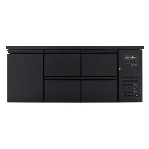 Botellero refrigerado trasbarra negro 1 puerta 4 cajones EASYLINE 425L 11763 Vaiotec