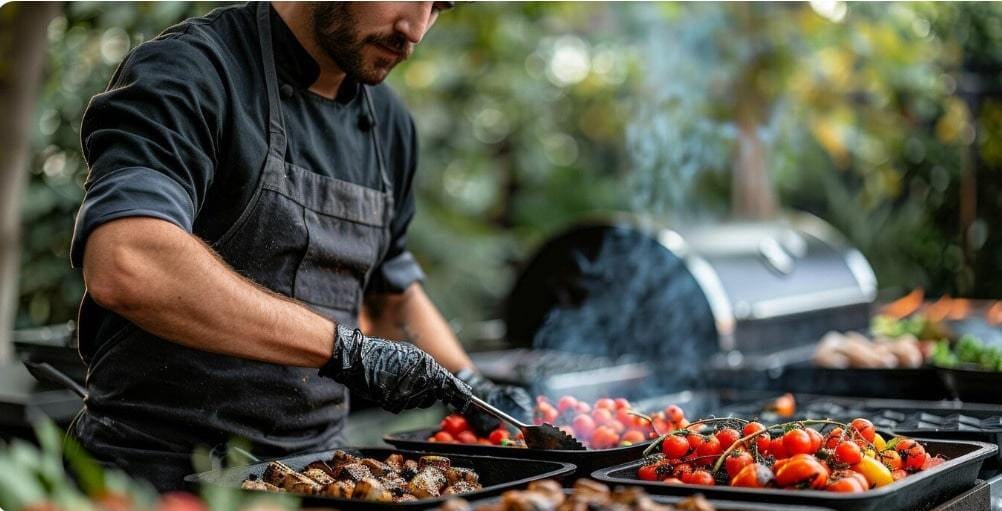 asador de gas en hostelería