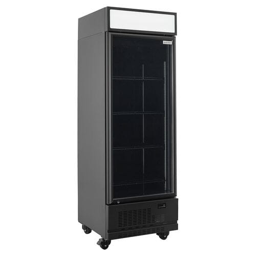 Frigorífico expositor para bebidas negro panel iluminado 570L EASYLINE 11945 Vaiotec