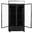 Frigorífico expositor de 2 puertas negro panel iluminado 870L EASYLINE 11946 Vaiotec