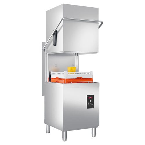 Lavavajillas industrial de capota Vaiotec VT-SX HW54 DRD 12122, 50x50 cm, con bomba de desagüe