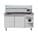 Mesa refrigerada para pizza, 2 puertas, 390 L, 800 mm, vitrina de ingredientes GN 1/3, Vaiotec 11256