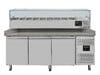 Mesa refrigerada para pizza, 3 puertas, 580 L, 800 mm, vitrina de ingredientes GN 1/3, Vaiotec 11260