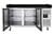 Mesa refrigerada para pizza, 2 puertas, 390 L, 800 mm, vitrina de ingredientes GN 1/3, Vaiotec 11264