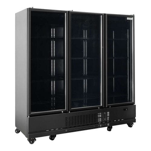 Armario expositor refrigerado bebidas 1360L negro 3 puertas Vaiotec Topline 12727